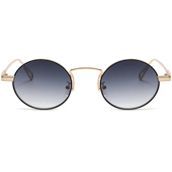 Peekaboo kovinski okvir zlato ovalne sončna očala za moške sivo rjava ženska retro sončna očala za ženske uv400 visoko kakovost moški 2022