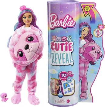 Prvotne 2022 Novih 2. Moda Mattel Barbie Srček Razkrivajo Lutke Lame Lenivec blagovne Znamke Igrače za Dekleta Rojstni dan Božična Darila
