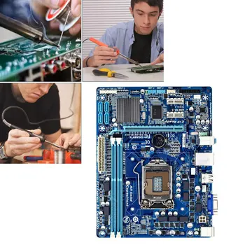 H61M-DS2 Originalne matične plošče Za Socket LGA 1155 i3 i5, i7 PROCESOR, uATX UEFI BIOS DDR3 16 G Dual Channel Memory VGA Namizje Mainboard