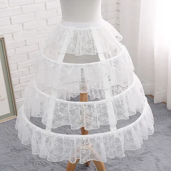 Nastavljiv Hoop Petticoat Crinoline Čipke Underskirt