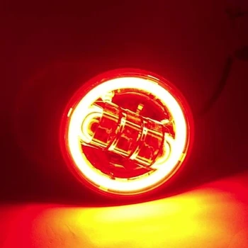 Rdeča Obroba 7 Palčni LED Smerniki 4 1/2