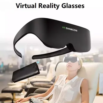 Nova 3D Smart Glasses Velikan Zaslon VR Slušalke Istem Zaslonu Stereo Cinema Pro Virtualne Realnosti Očal za IPhone Android Pametni telefon
