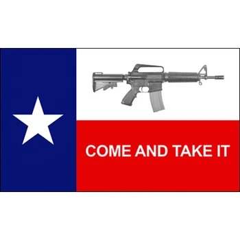 FLAGCORE 3X5Fts 90X150cm Texas Članica M4 Pištolo Prišel In Se Zastave