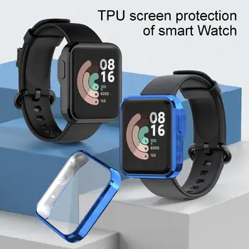 Kritje Za Xiaomi Gledam, Mi Gledati Lite Redmi Primeru Smartwatch Prekrita Pribor TPU Odbijača Vse Okoli Screen Protector Primeru