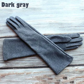 38 cm dolge pletene rokavice bombaž rokavice in visoko elastična rokav za spomladi in jeseni ohranjanje toplote