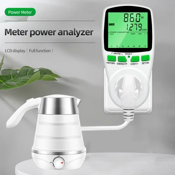 Osvetlitev Digital Energy Meter Wattmeter Moči Električne energije Kwh Moči Meter LCD Moči Meter Vtičnico Moč Analyzer EU in ZDA UK AU