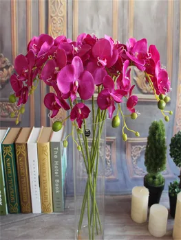 30pcs Priljubljena Bela Phalaenopsis Metulj Orhideja je Cvet 78 cm/30.71