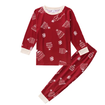 Božič Družinski Ujemanje Pižamo bo Ustrezala Risanka Natisnjeni T-shirt majica+Hlače Novo Leto Ženske, Moški, Otroci, Oblačila, ki Baby igralne obleke