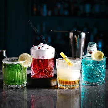 Bar, Cocktail Pokal Klasično Steklo Visoke vrednosti Neto Rdeče Viski Kozarec Ustvarjalne Sadje Vino Pokal