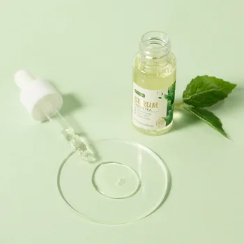 Zeleni Čaj Obraz Serum Por Zmanjšanje Zdravljenje Aken Anti-Aging Odstranitev Melanin Blemish Zob Hranljiva Olja Nadzor Za Nego Kože