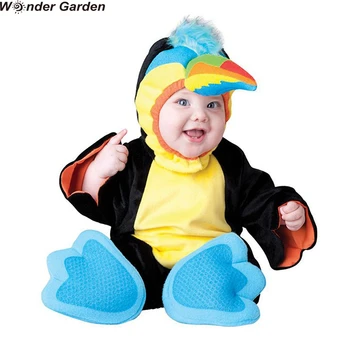 Sprašujem Vrt Dojenčke In Malčke Baby Jumpsuit Ptica Papiga Kostum Halloween Party Animal Cosplay Božič Purim Počitnice