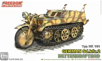 SVOBODA 16001SP 1:16 obsega WW.II nemški Sdkfz.2 Kettenkraftrad & Driver Slika Set Model Komplet