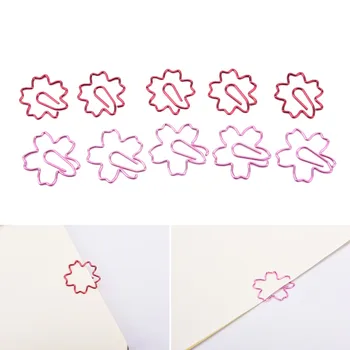 2pcs/veliko VROČE Papir Posnetke Srčkan Sakura Češnjev Cvet Rože Paperclips Posnetke za Knjigo Označevalcev Načrtovalci