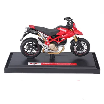 Maisto Ducati Hypermotard merilu 1:18 motocikel replik pristne podrobnosti motorno kolo, Model collection darilo igrača
