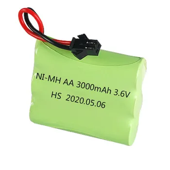3,6 V 3000mAh Ni-MH AA Baterije M model 3,6 V polnilne NIMH Baterije SM Plug Za igrače Rc avto, čoln, tovornjak, vlak, deli 1-10PCS